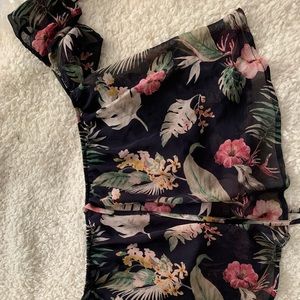 tropical off shoulder